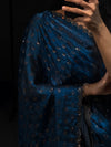 Ruhani Royal Teal Swarovski Designer Saree