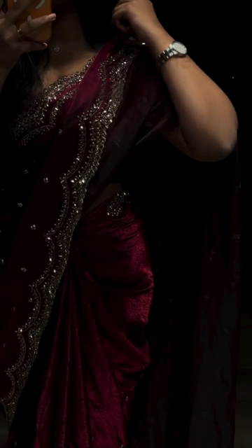Royal Maroon Wine Cutdana, Sequence & Zari Work Saree