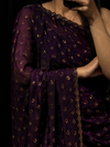 Ruhani Purple Swarovski Designer Saree