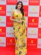 Bright Yellow With Multicolor Floral Print Georgette Ready To Wear Saree With Unstitched Blouse