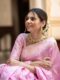 Baby Pink Banarasi Jacquard Lichi Silk Saree with Soft Gold Zari – Feminine Grace for Celebrations & Daytime Events