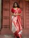 Bengal Grace – Classic Red & White Traditional Banarasi Saree