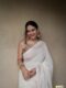 Mystic White Soft Lichi Silk Saree with Intricate Copper Zari Work – Timeless Elegance