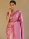 Elegant Pink Banarasi Silk Saree with Intricate Zari Weaving – Perfect for Festive & Wedding Wear