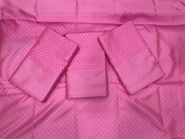 Elegant Pink Banarasi Silk Saree with Intricate Zari Weaving – Perfect for Festive & Wedding Wear - Image 7