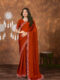 Red Chinon Saree with All‑Over Swarovski Crystal Detailing