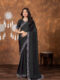 Black Chinon Saree with All‑Over Swarovski Crystal Detailing