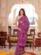 Elegant Handblock Printed Ready-to-Wear Linen Saree With Unstitched Blouse